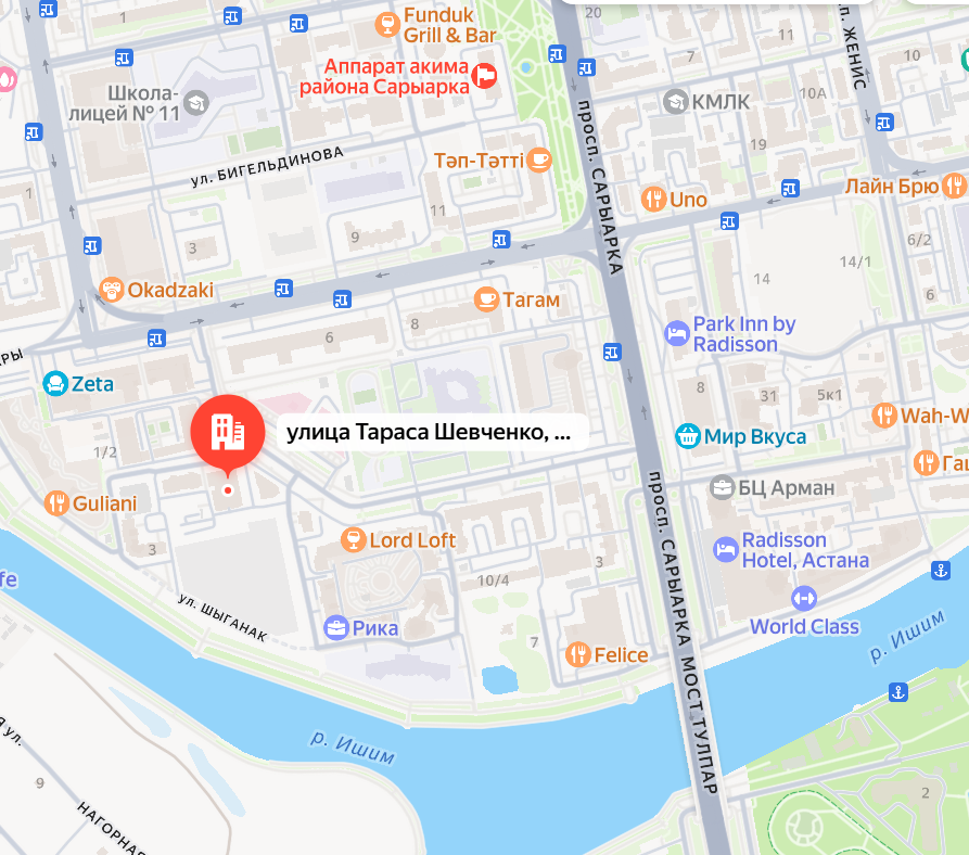 Карта проезда